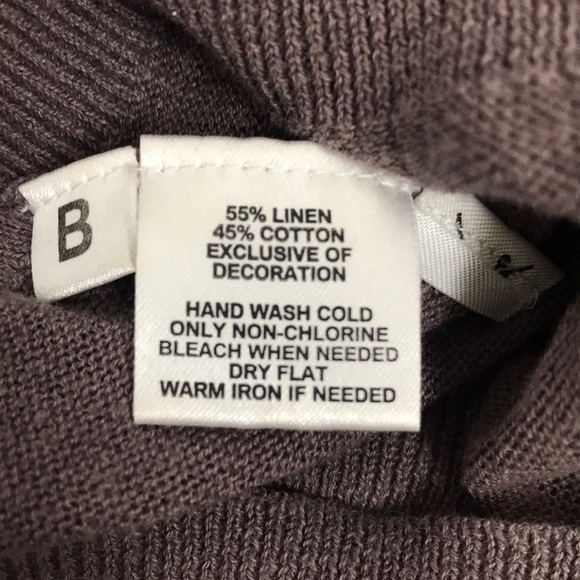 ๐ LOFT linen ribbon neckline top size Medium - Picture 7 of 7
